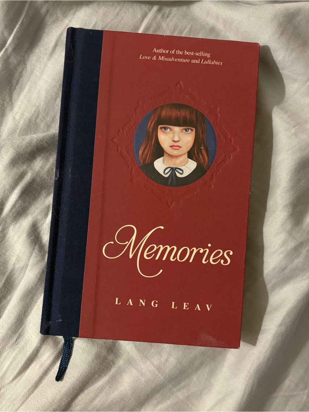 Memories Hardcover Poetry Book by Lang Leav - Red and Navy